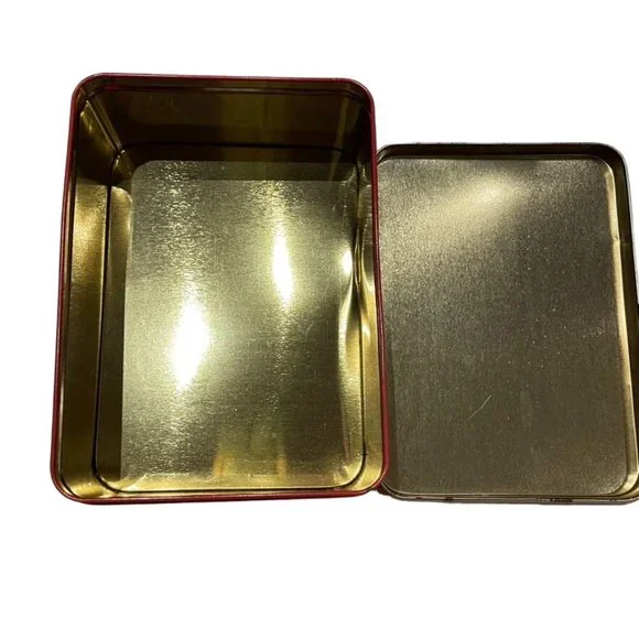 Mary Englbreit Christmas Tin Peace on Earth Vintage Metal Box with Lid u - Picture 8 of 8